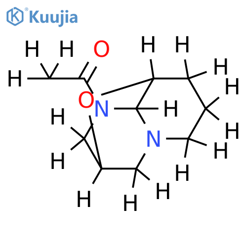 (2R)-4-acetyl-(4at,8at)-octahydro-2r,5c-methano-pyrido[3,2-b][1,4]oxazine structure