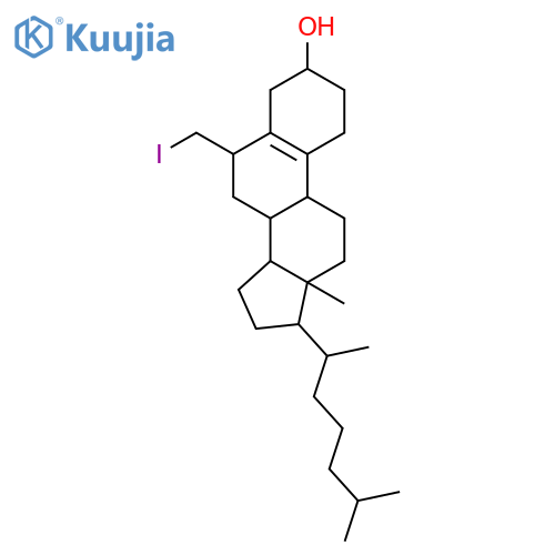 19-Norcholest-5(10)-en-3-ol,6-(iodomethyl)-, (3b,6b)- (9CI) structure