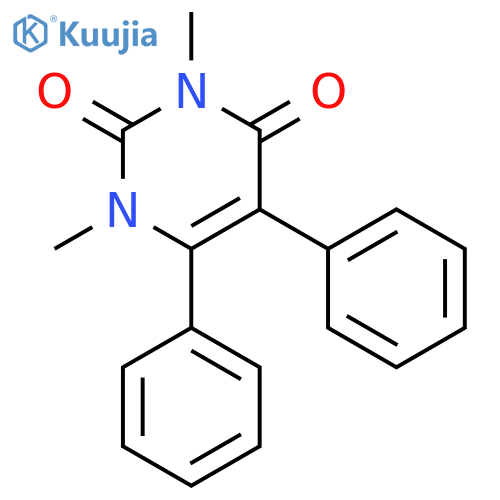 2,4(1H,3H)-Pyrimidinedione, 1,3-dimethyl-5,6-diphenyl- structure