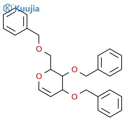 (2R,3S,4R)-3,4-bis(benzyloxy)-2-[(benzyloxy)methyl]-3,4-dihydro-2H-pyran structure