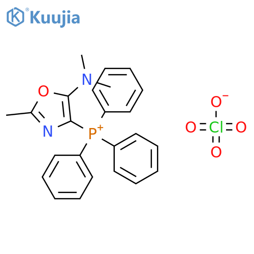 Phosphonium, [5-(dimethylamino)-2-methyl-4-oxazolyl]triphenyl-,perchlorate structure