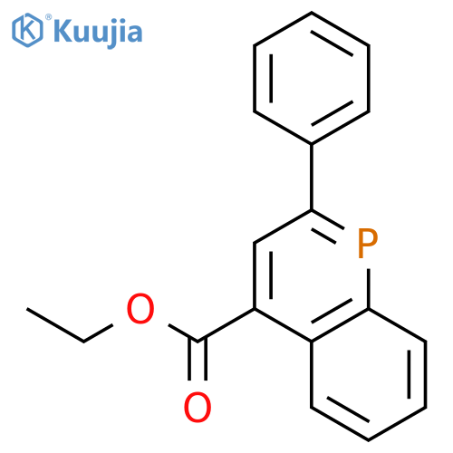 4-PHOSPHINOLINECARBOXYLIC ACID, 2-PHENYL-, ETHYL ESTER structure