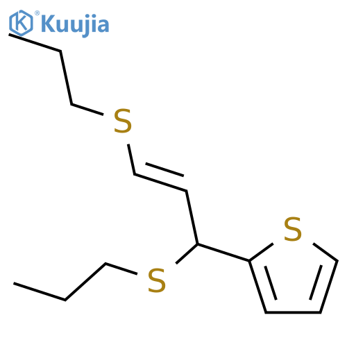 THIOPHENE, 2-[1,3-BIS(PROPYLTHIO)-2-PROPENYL]- structure
