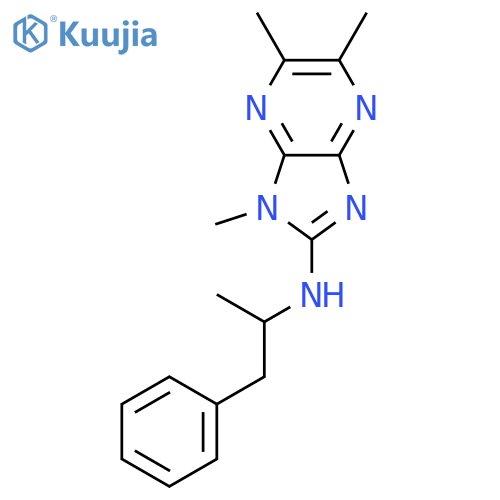 1,5,6-trimethyl-N-(1-methyl-2-phenylethyl)-1H-imidazo[4,5-b]pyrazin-2-amine structure