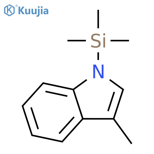 1H-Indole, 3-methyl-1-(trimethylsilyl)- structure