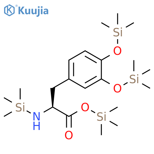 L-Tyrosine, N,O-bis(trimethylsilyl)-3-[(trimethylsilyl)oxy]-, trimethy lsilyl ester structure