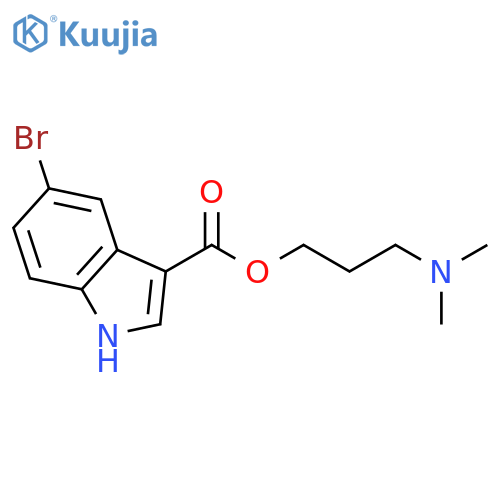 1H-Indole-3-carboxylicacid, 5-bromo-, 3-(dimethylamino)propyl ester structure
