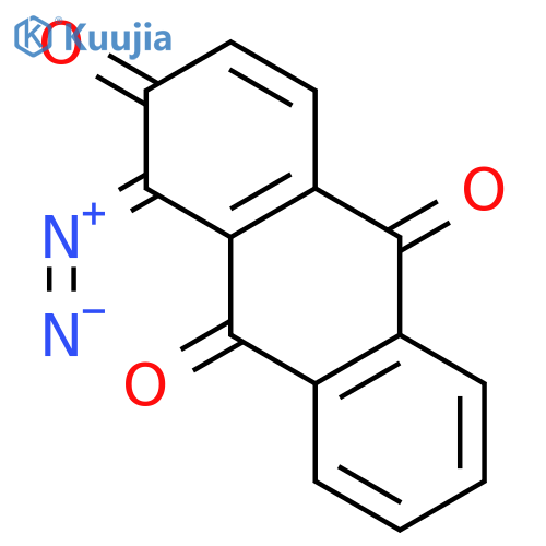 2,9,10(1H)-ANTHRACENETRIONE, 1-DIAZO- structure