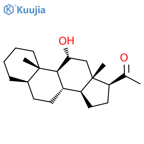 Pregnan-20-one, 11-hydroxy-, (5a,11a)- structure