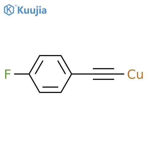 [2-(4-Fluorophenyl)ethynyl]copper structure