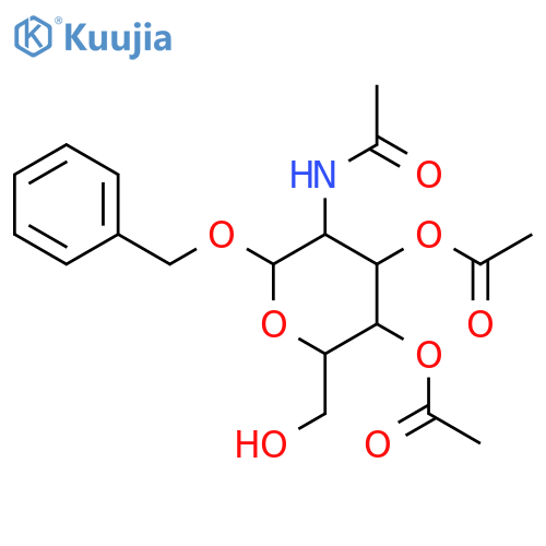 Benzyl 2-Acetamido-2-deoxy-3,4-di-O-acetyl-a-D-galactopyranoside structure