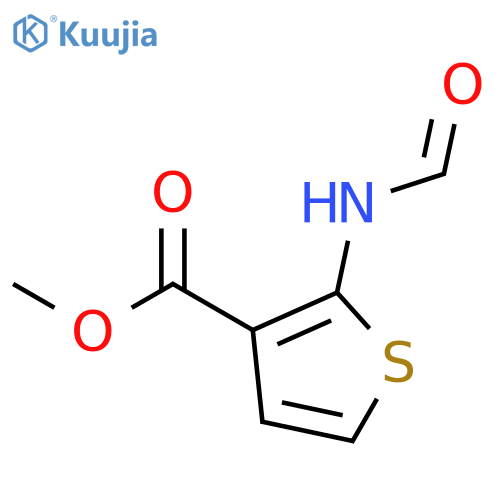 methyl 2-formylaminothiophene-3-carboxylate structure