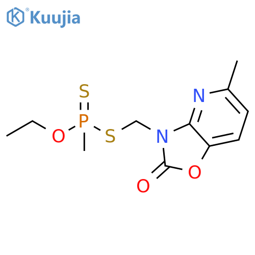 Phosphonodithioic acid, methyl-, O-ethylS-[(5-methyl-2-oxooxazolo[4,5-b]pyridin-3(2H)-yl)methyl] ester structure