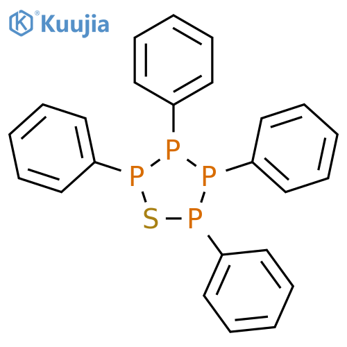 Thiatetraphospholane, tetraphenyl- structure