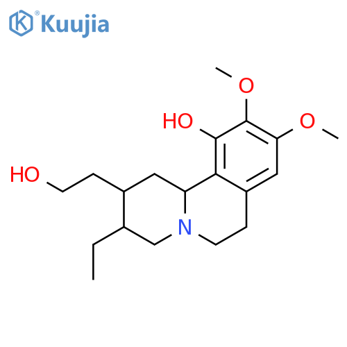 3-ethyl-2-(2-hydroxy-ethyl)-9,10-dimethoxy-1,3,4,6,7,11b-hexahydro-2H-pyrido[2,1-a]isoquinolin-11-ol structure