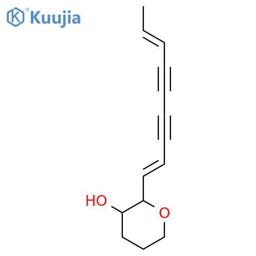 2H-Pyran-3-ol, tetrahydro-2-(1,7-nonadiene-3,5-diynyl)- structure
