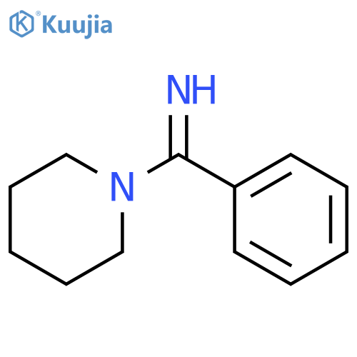 Piperidine, 1-(iminophenylmethyl)- structure
