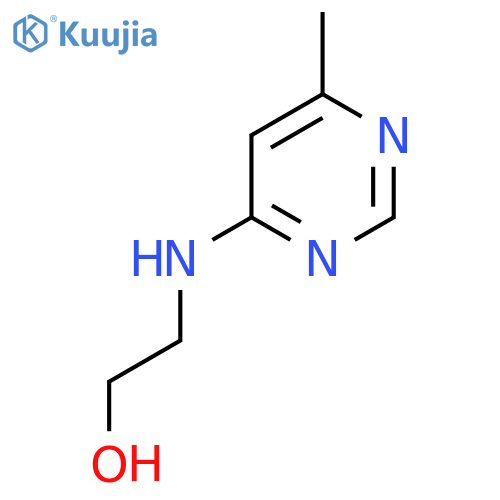 2-[(6-Methylpyrimidin-4-yl)amino]ethan-1-ol structure