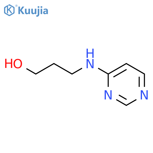 3-[(Pyrimidin-4-yl)amino]propan-1-ol structure