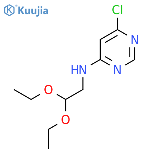 6-chloro-N-(2,2-diethoxyethyl)pyrimidin-4-amine structure