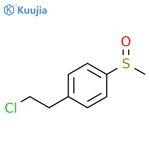 Benzene, 1-(2-chloroethyl)-4-(methylsulfinyl)- structure