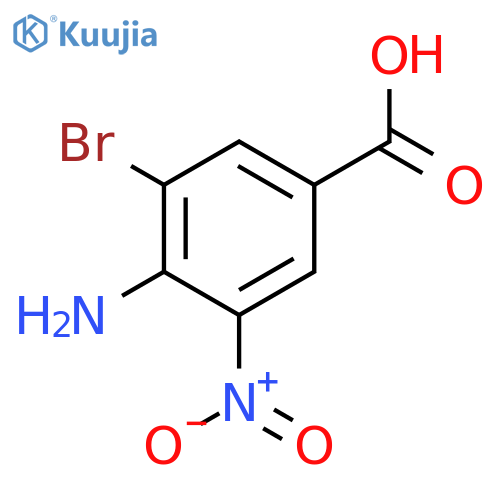 4-amino-3-bromo-5-nitro-benzoic acid structure