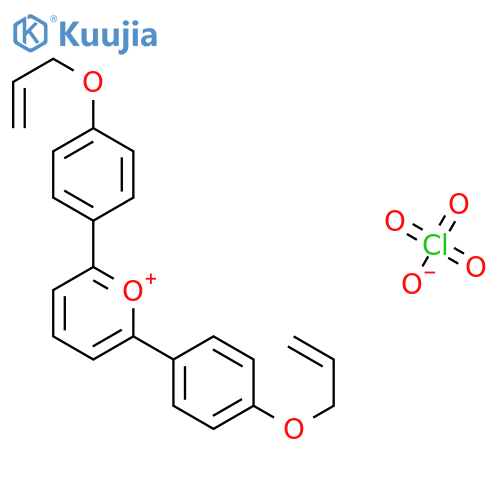 Pyrylium, 2,6-bis[4-(2-propenyloxy)phenyl]-, perchlorate structure