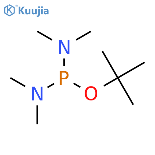 Phosphorodiamidous acid, tetramethyl-, 1,1-dimethylethyl ester structure