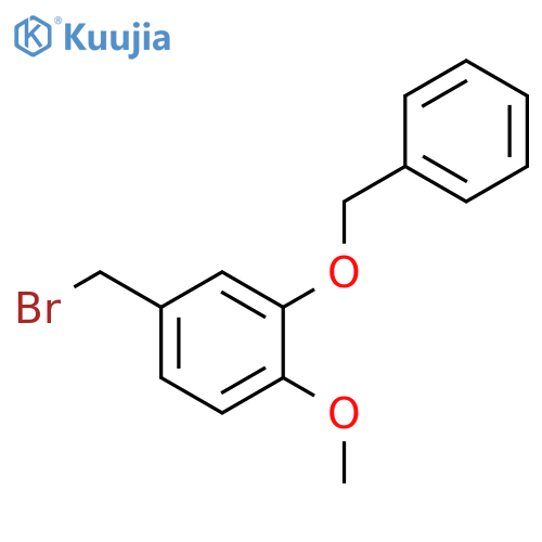 2-(BENZYLOXY)-4-(BROMOMETHYL)-1-METHOXYBENZENE structure