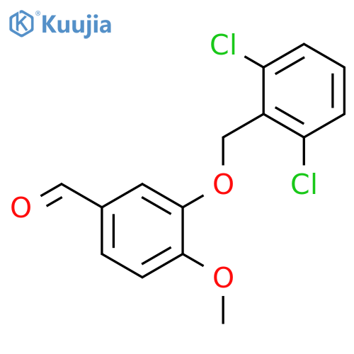 3-(2,6-Dichlorobenzyl)oxy-4-methoxybenzaldehyde structure