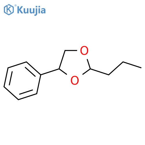 1,3-Dioxolane, 4-phenyl-2-propyl- structure