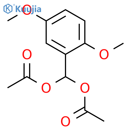 Methanediol, (2,5-dimethoxyphenyl)-, diacetate structure