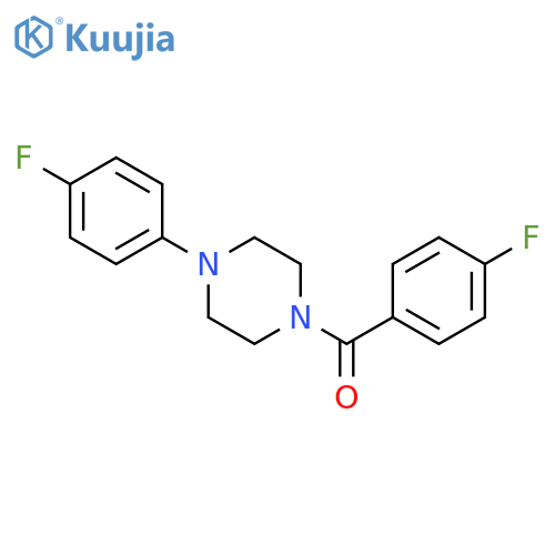 (4-fluorophenyl)[4-(4-fluorophenyl)piperazin-1-yl]methanone structure