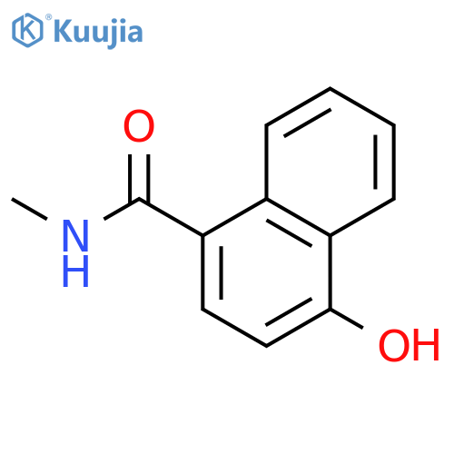 4-Hydroxy-N-methylnaphthalene-1-carboxamide structure