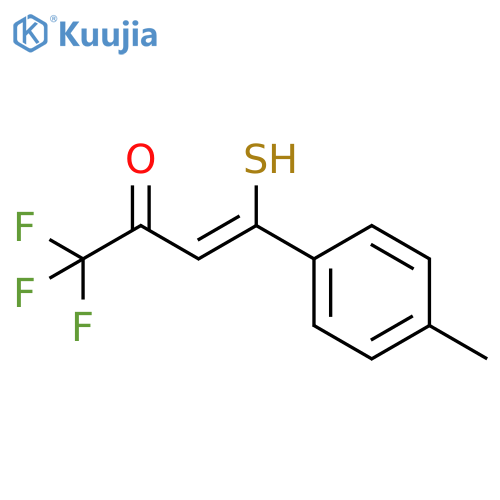 1,1,1-Trifluoro-4-mercapto-4-(4-methylphenyl)-3-buten-2-one structure