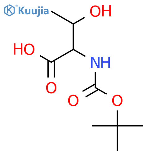 N-Boc-D-threonine structure