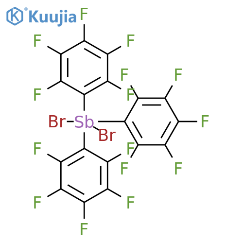 Dibromo[tris(pentafluorophenyl)]-lambda~5~-stibane structure