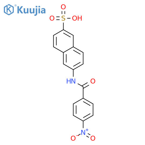 2-Naphthalenesulfonic acid, 6-[(4-nitrobenzoyl)amino]- structure