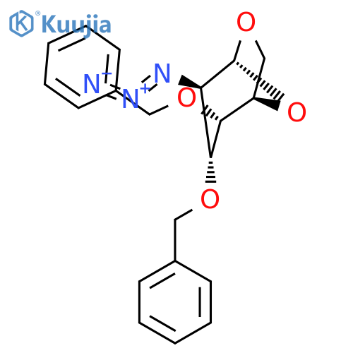 1,6-Anhydro-2-azido-2-deoxy-3,4-bis-O-(phenylmethyl)-beta-D-glucopyranose structure