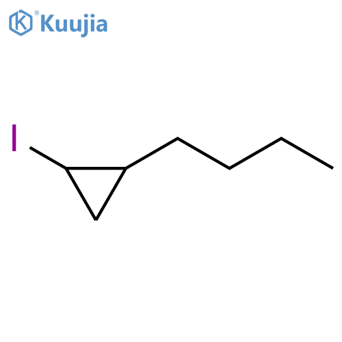 Cyclopropane, 1-butyl-2-iodo- structure