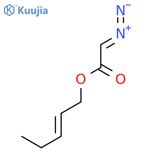 Acetic acid, diazo-, (2E)-2-pentenyl ester structure