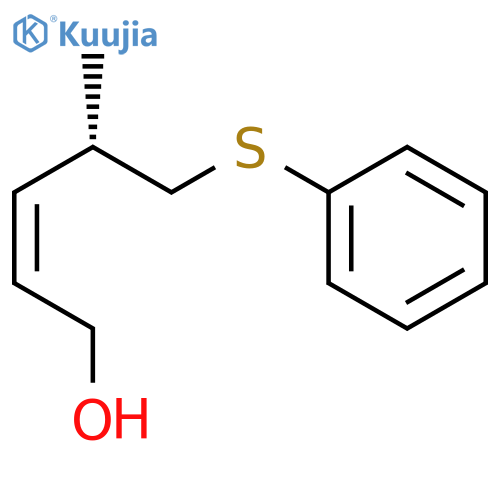 2-PENTEN-1-OL, 4-METHYL-5-(PHENYLTHIO)-, (2Z,4S)- structure