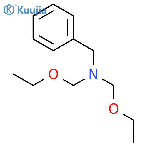 BENZENEMETHANAMINE, N,N-BIS(ETHOXYMETHYL)- structure