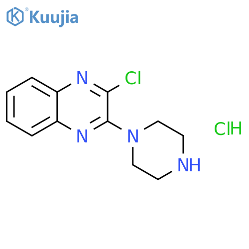 2-Chloro-3-(piperazin-1-yl)quinoxaline hydrochloride structure