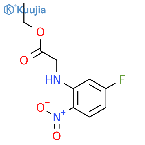 Glycine, N-(5-fluoro-2-nitrophenyl)-, ethyl ester structure