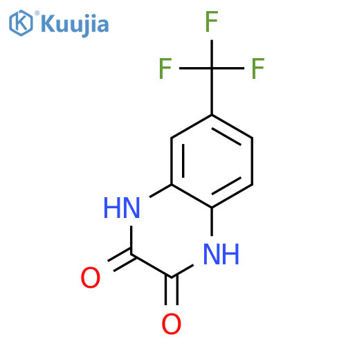 6-(trifluoromethyl)-1,4-dihydroquinoxaline-2,3-dione structure