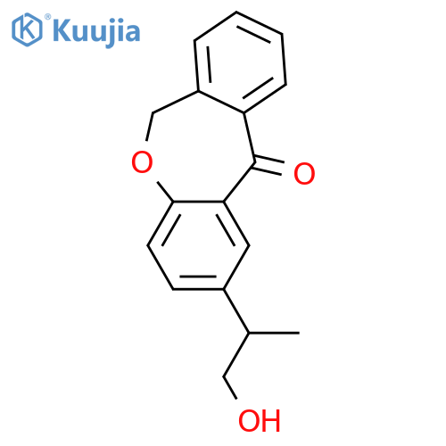 Dibenz[b,e]oxepin-11(6H)-one, 2-(2-hydroxy-1-methylethyl)- structure