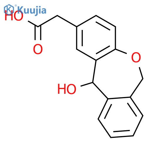 Dibenz[b,e]oxepin-2-acetic acid, 6,11-dihydro-11-hydroxy- structure