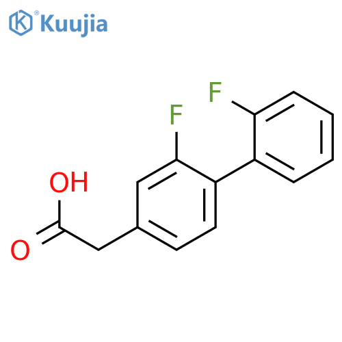[1,1'-Biphenyl]-4-acetic acid, 2,2'-difluoro- structure