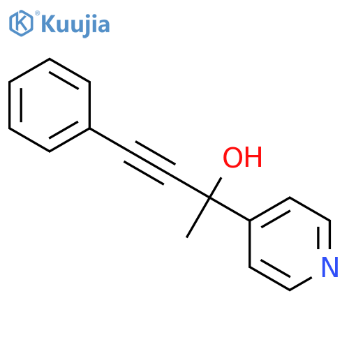 4-phenyl-2-pyridin-4-ylbut-3-yn-2-ol structure